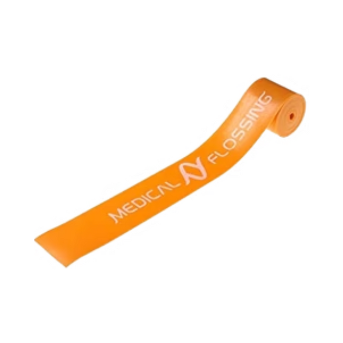 Medical Flossing – 2.1m x 5cm x 1.3mm Orange (Latexfrei)