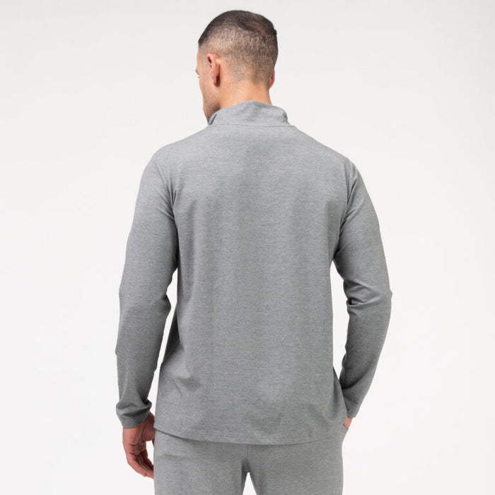 Ypsilon Herren Langarm Shirt mit Stehkragen und Reissverschluss