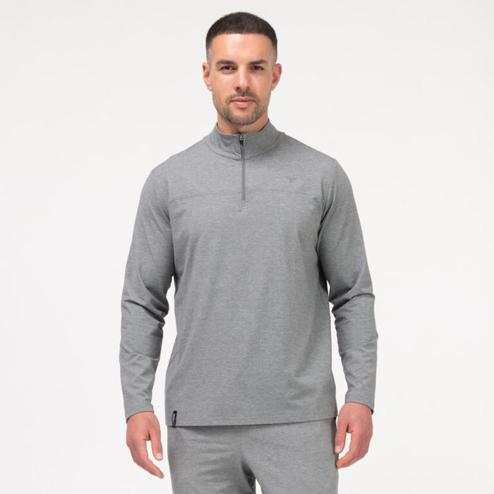 Ypsilon Herren Langarm Shirt mit Stehkragen und Reissverschluss